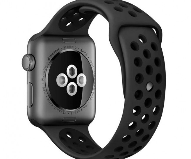 Apple Watch Nike 38mm Space Gray Aluminum Case with Anthracite/Black Nike Sport Band (MQ162)